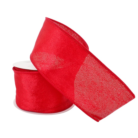 12 Pack: 2.5" x 25ft. Velvet Wired Ribbon by Celebrate It™